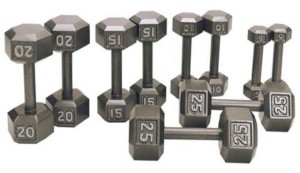 iron hex dumbbell