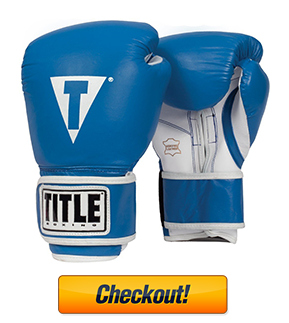 TITLE Boxing Pro Style Leather Training Gloves