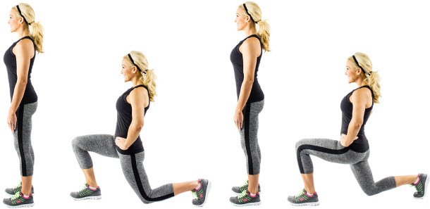 Lunges steps