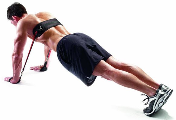 Resstance band Push Ups