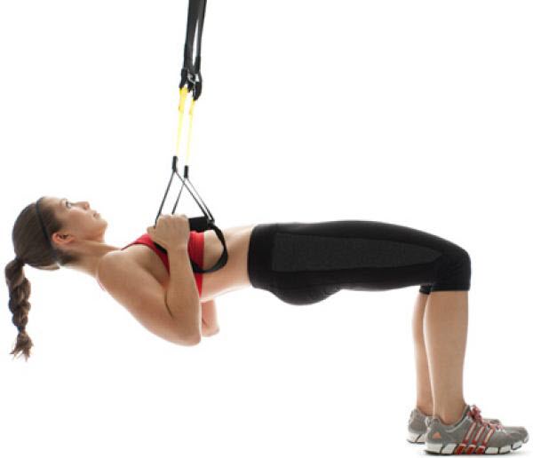 TRX Bridge to Inverted Row exercise