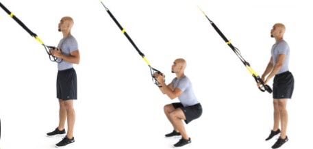 TRX Squat Jump exercise