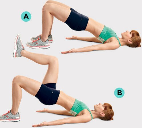 Bridge Knee Lift