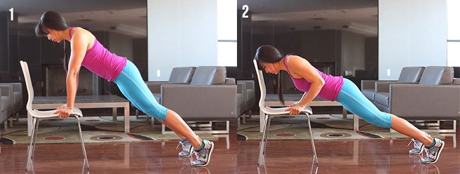 Incline Push Ups with Chair1