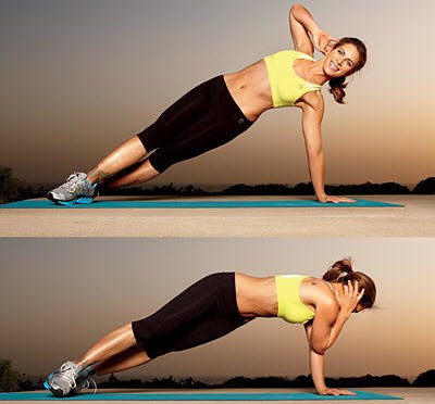 Side Plank Crunches