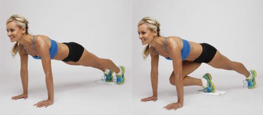 Sliding Mountain Climbers with Towel