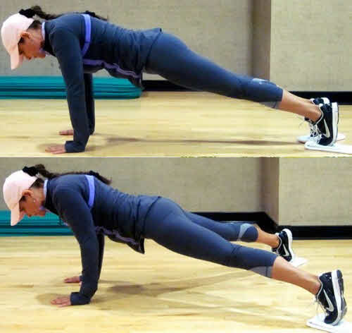 Scissor Leg Plank