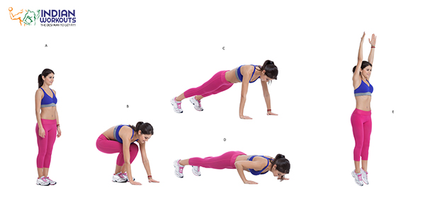 Burpee workouts for fitness